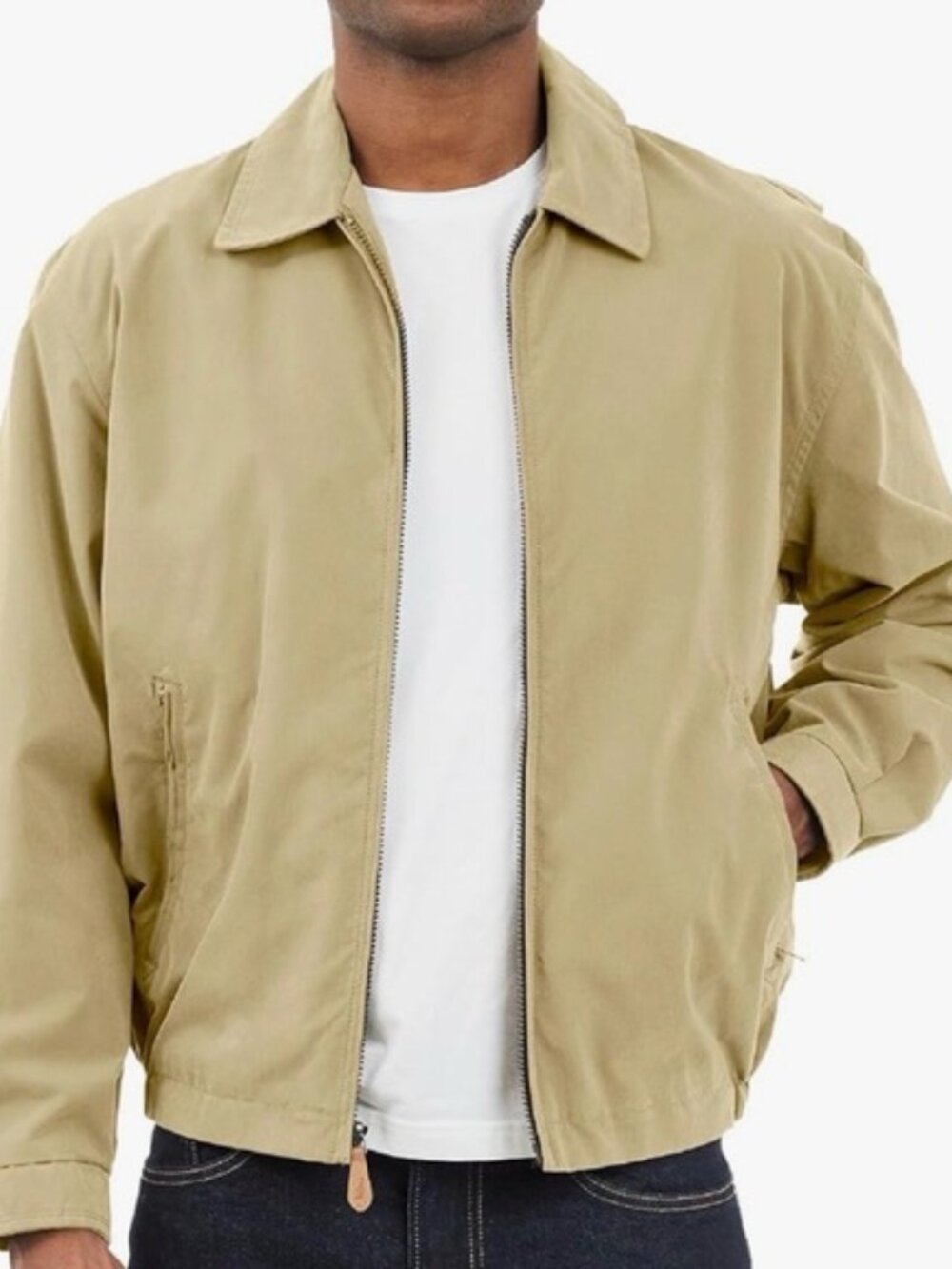 LONDON‎ FOG Camel Light Mesh Lined Golf Jacket Men's Large